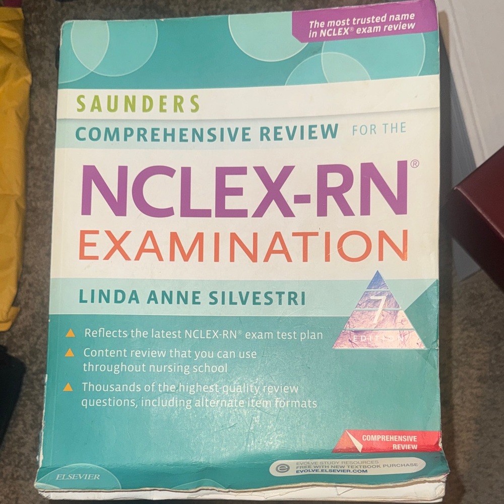 Saunders NCLEX-RN Examination Review Book - Multicolor